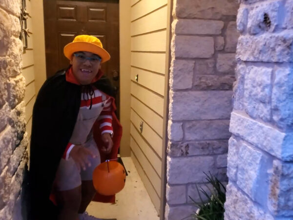 Mikey Goes Trick or Treating